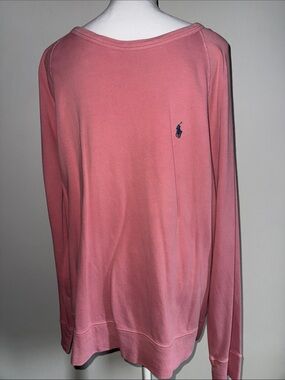 POLO Ralph Lauren Men’s XL Washed Red Coral Long Sleeve Sweatshirt